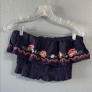 Floral Embroidered Off-Shoulder Top